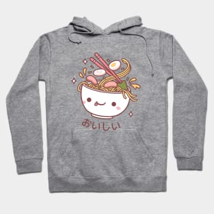 Cute Oishii Japanese Ramen Noodles Spilling Toppings Hoodie